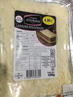 Lasagne bolognaise