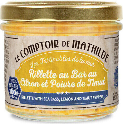 Rillette au bar au citron et poivre de Timut