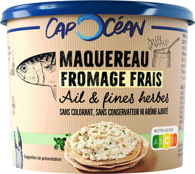 Tartinable maquereau fromage frais, ail & fines herbes - 140g - Frais