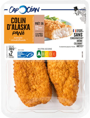 Colin d'Alaska MSC pané - 200g - Frais