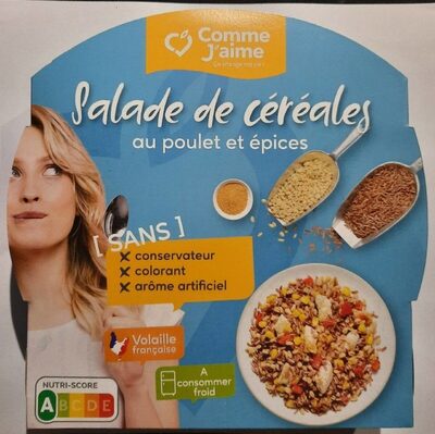 Salade de céréales au poulet et épices