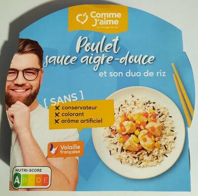 Poulet sauce aigre-douce et son duo de riz