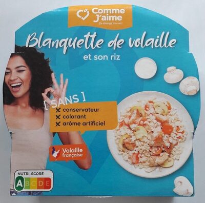 Blanquette de volaille et son riz