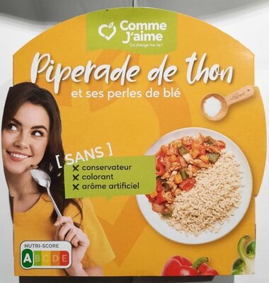 Piperade de thon et ses perles de blé