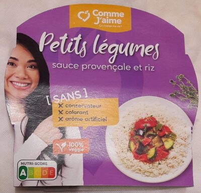 Petits legumes sauce provençale et riz