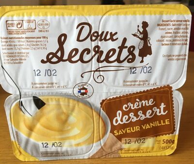 Creme dessert saveur vanille