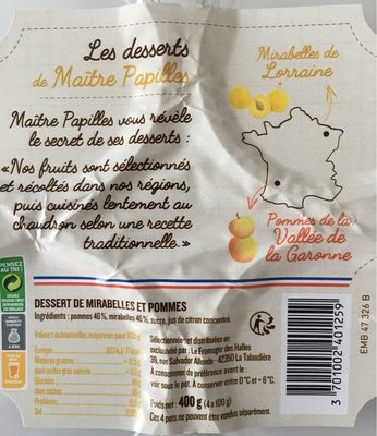 Dessert de mirabelle et pommes