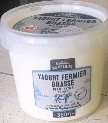 Yaourt fermier brassé au lair entier naturel