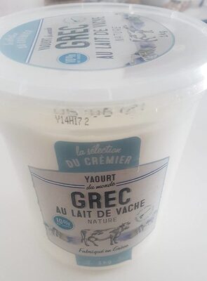 Yaourt grec au lait de vache