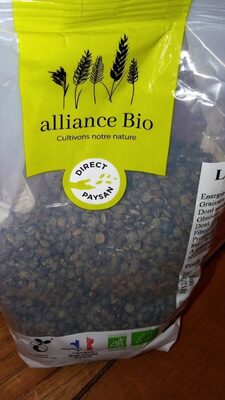 Lentilles vertes Bio Sachet biocompostable