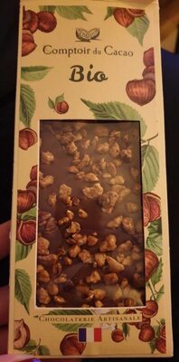 BIO tablette chocolat lait noisettes