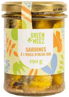 Sardines à l'huile d'olive biologique