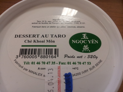 Dessert au taro