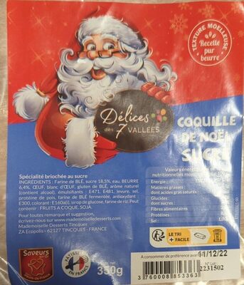 Coquille de Noël Sucre