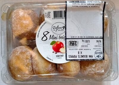 8 mini beignets fourrés aux pommes