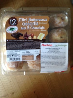 Mini bottereau assortis aux 3 chocolats