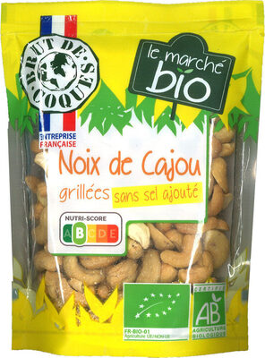 Noix de cajou grillées sans sel Bio