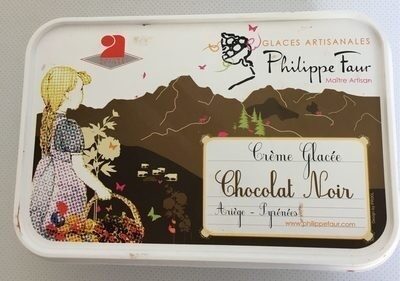 Crème glacée chocolat noir