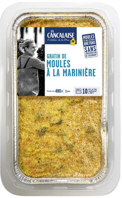 Gratin de moules de Bretagne à la marinière