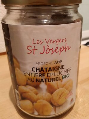 Châtaigne entière épluchée au naturel bio