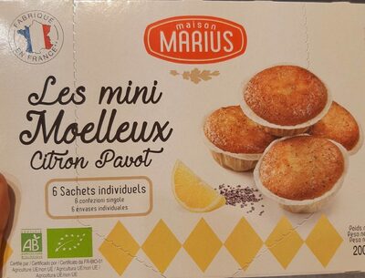 Les minis moelleux Citron Pavot