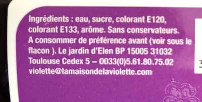 Sirop saveur Violette