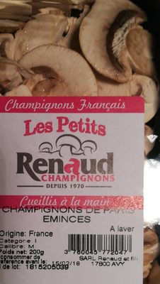 Champignons de Paris émincés