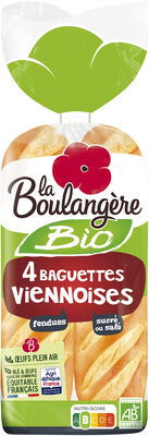 4 baguettes viennoises bio 340g