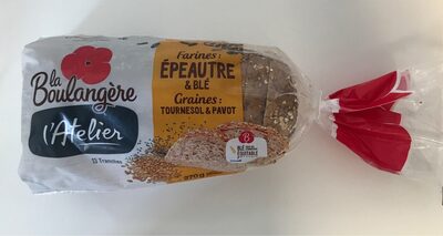 L'Atelier - Pain farines : épeautre & blé, graines de tournesol et pavot