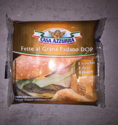 Grana padano pasteurisé CASA AZZURRA, 29%mg, 8 tranches
