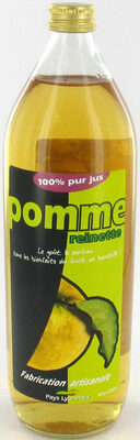 Pur Jus de Pomme Reinette Fabrication Artisanale