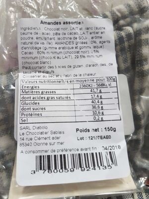 Amandes assorties