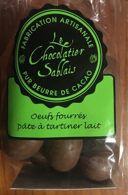 Oeufs fourrés pâte à tartiner lait