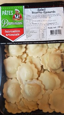 Pâtes Soleil Ricotta Épinards