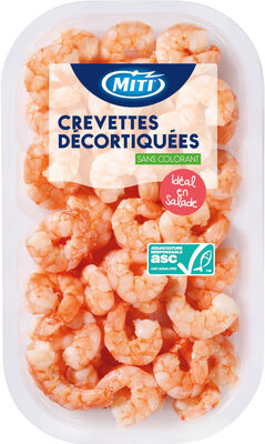 Crevettes ASC décortiquées - 250g - Frais