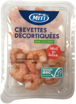 Crevettes ASC décortiquées - 150g - Frais