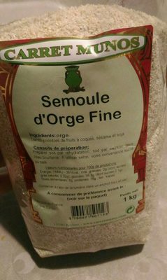 Semoule d'orge fine