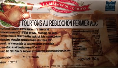 Tourtons au roblochon