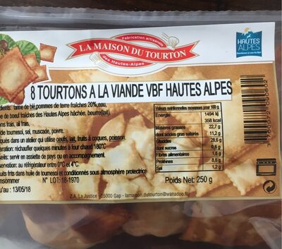 Tourtons a la viande VBF Hautes Alpes