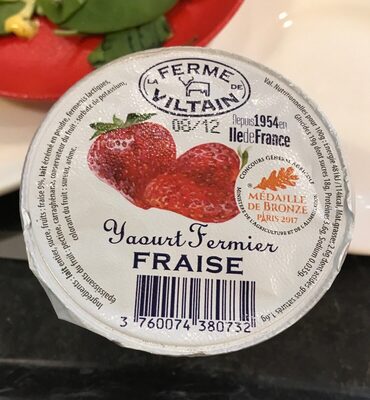 Yaourt Fermier Fraise