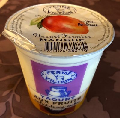 Yaourt fermier mangue