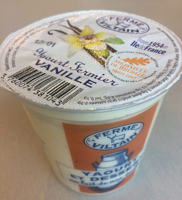 Yaourt fermier vanille