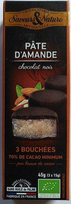 Pâte d'amande - Chocolat noir