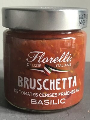 BRUSCHETTA de Tomates Cerises Fraîches au Basilic