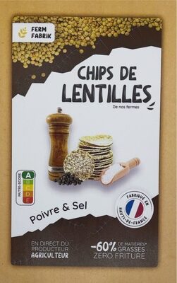 CHIPS DE LENTILLES - Poivre & Sel