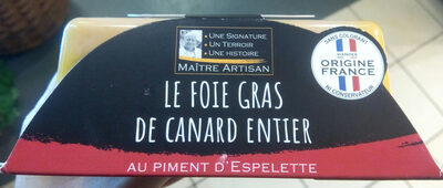 Le Foie gras de canard entier au piment d'Espelette
