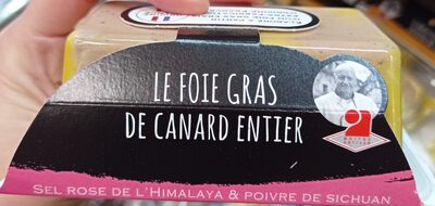 Le foie gras de canard entier sel rose de l'Himalaya & poivre du Sichuan