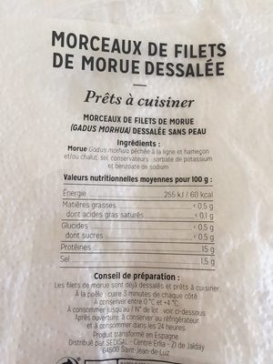 Morue dessalée