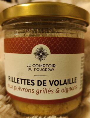 Rillettes gourmandes de volaille aux poivrons grillés