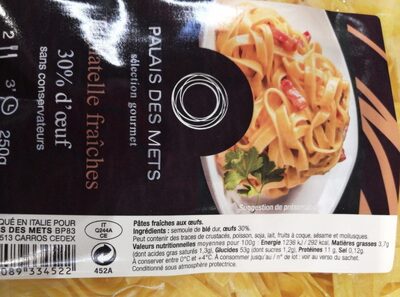 Tagliatelles fraiches